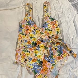 Summersalt Size 12 Wrap Swimsuit Marguerite Pattern - New With Tags